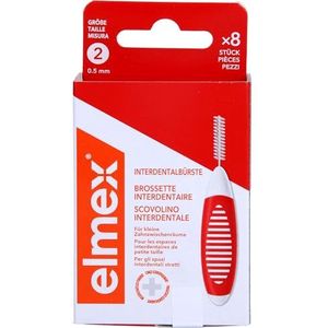 Elmex - Brosse Interdentaire - Rouge - 0,50 mm - 8 Stuks