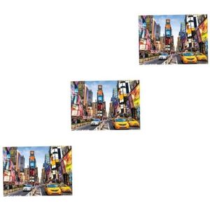 1000 stukjes 1 set puzzelspeelgoed Educatief speelgoed for kinderen 1000 Jigsaw Square Volwassenen Jigsaw Minipuzzels for volwassenen Legpuzzels for volwassenen Kid Toy Child Thicken (Color : Assorte