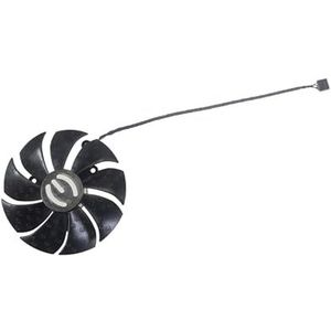 87mm T129215SU PLA09215S12H 12V 0.55A 4Pin grafische kaartventilator voor EVGA voor RTX 3070 3080 3090 XC3 ZWART voor GAMING(Black connector)