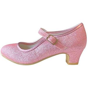 La Señorita Spaanse Prinsessenschoenen licht roze glitter voor meisjes