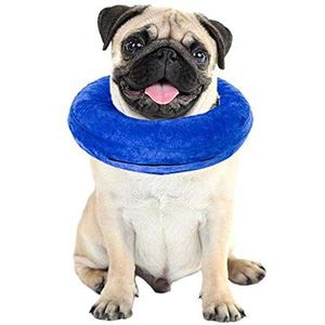 HaiMa Opblaasbare Pet Kraag Voor Hond Kat Wond Genezen E-Collar Bescherming Kegel Kraag - L