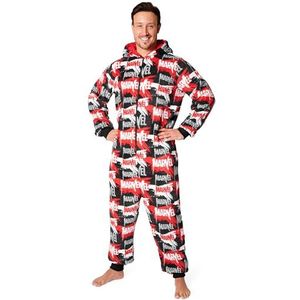 Marvel Onesies voor Heren en Tieners - Donzige Fleece Onesies Met Capuchon S-3XL Loungekleding - Cadeaus voor Heren, M