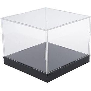 F Acryl Display Case Countertop Box Organizer Kubus Stofdicht for Poppen, Automodellen, RC Speelgoed - Doorzichtig, 30x30x20cm (Color : Clear, Size : 30x30x20cm)