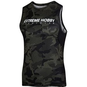 Tanktop Strike Havoc, tanktop voor heren, spiershirt, heren, onderhemd, fitnessshirt, mouwloos, hardlopen, sneldrogend, 3XL, kaki