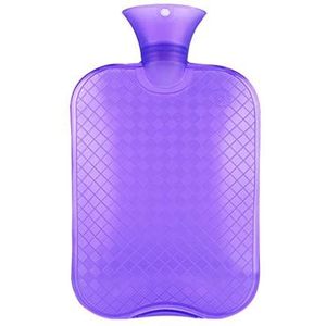 OIFAODAO, Warmwaterflessen Warmwaterzak Grote dikke PVC-waterinjectie Warmwaterkruik Ideaal for pijnverlichting Met warm en koud water gevulde warmwaterkruik,Warmwaterkruik(Purple,L)