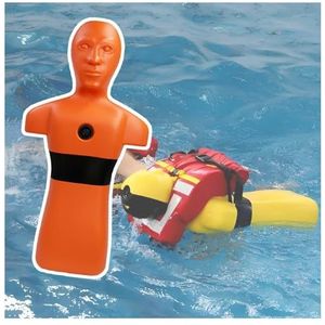 Reddingspop For In Het Water, Hulpmiddel Ter Voorkoming Van Verdrinking In Zwembaden, Op Stranden En In Rivieren, Met Snelle Afvoer Drie Waterinjectiepoorten(Orange)