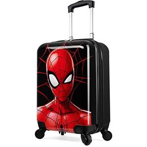 Marvel Handbagage voor kinderen Spiderman handbagage met wielen Bagagetas voor jongens Handbagage met wielen en handvat Kleine koffer met wielen