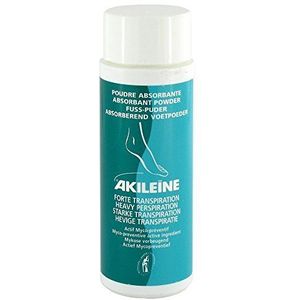 Akileine Groen poeder voor voeten en schoenen, 75 g, onmiddellijk droog effect, deodorant en verfrissend, met lavendelinfusie, 75 g