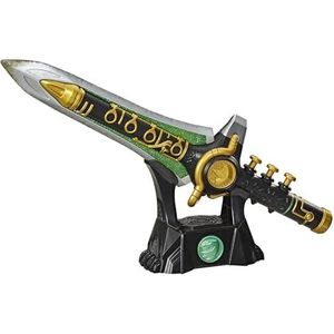 Power Rangers Lightning Collection Mighty Morphin Green Dragon Dagger Premium Fan Collectible met verlichting, geluiden en muziek wordt geleverd met standaard