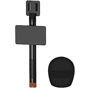 Geluidskaartset, Handheld Adapter for Draadloze Microfoon Afneembare Adapter Geschikt for Interview Rapport Mic Accessoires