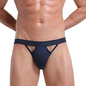 String voor heren,SEXY HERENONDERGOED VOOR SEX,Sexy string met lage taille, hippe ademende verleiding T-broek,blauw A,S