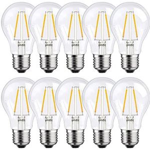 10 x LED-gloeilamp gloeilamp A60 2W = 25W E27 helder gloeilamp warmwit 2700K retro nostalgie 360°