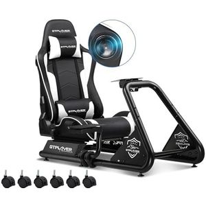 GTPLAYER Gamingstoel, ergonomisch, bureaustoel, met 135 graden