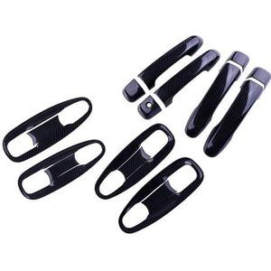Handvat decoratieve afdekking 1 Set Auto-exterieur Deurgrepen En Handgreepkombekerhoezen Voor Land Voor Cruiser Voor Prado FJ150 2010-2019
