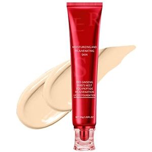 Hydraterende rode ginseng vloeibare foundation, 30g Langdurige Concealer Matte Foundation, Foundation Matte make-up, slijtvaste en olievrije, lichtgewicht Cover Fit Liquid Concealer