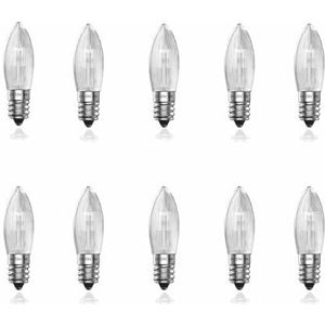 Klarlight - E10 - Kaarslamp - Warm Wit - Dimbaar - Set van 10