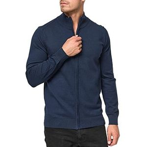 INDICODE JEANS Gebreid vest 'Lau'  navy