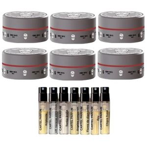 Bandido - Aqua Wax 6 - Haarwax - Grijs - 150 ML - 6 Stuks