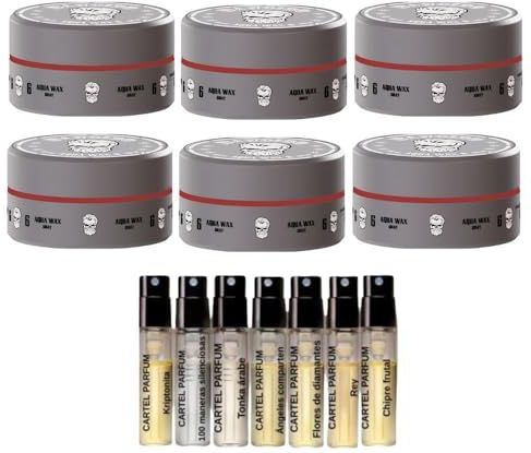 Bandido - Aqua Wax 6 - Haarwax - Grijs - 150 ML - 6 Stuks