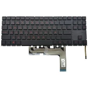 Spaans verlicht toetsenbord voor HP FOR OMEN 15-EK -EN 16-B TPN-Q236 -EK000 -EN0036NR Notebook rode lettertoetsenborden