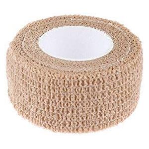 Bandage Tape POWERTOOL Zelfklevende Vinger Tapes, 6 Rolls/12 Rollen 2,5 cm x 4,5 m Sterke Sport Tape voor Vinger Sprains & Zwelling, Zelfklevende Bandage Rolls 6 Rolls Lichtbruin