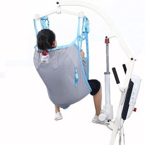 Toileting Hoist Sling, volledig lichaam Sling patiënt Lift badkamer overdracht hangmat Hoist met 4 verstelbare koorden voor het tillen van ouderen Gedeelde been Sling patiënt Hoist Lift Sling(Large)