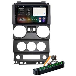 A,Y400S,Auto Stereo Android 14.0 Radio Sat Nav voor Wrangler Rubicon 2008-2010 GPS Navi 9'' Cartablet Multimedia Video Player FM BT Ontvanger met Carplay 4G 5G WiFi DSP SWC