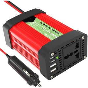 Omvormer 150W Auto-omvormer DC 12V Naar AC 220V Dubbele USB-omvormer Autolader Stroomadapter Voor Road Trip Camping Opladen