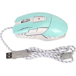 USB-Computermuis, Computermuis in Sportwagenvorm 4 Instelbare DPI 6 Knoppen Optisch voor Internetbar voor Thuis (Groente)