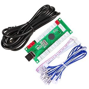 EG STARTS Zero Delay USB-encoder voor PC Games Controller voor Arcade Joystick Mame Jamma Parts (gebruikte 5-polige joystick + toetsen type Happ)