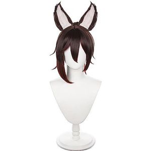 Anime Cosplay Pruik Tingyun with Ears Brown Halloween Costume Cosplay Pruik,Voor partij carnaval