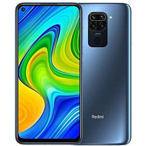 Redmi Note 9 smartphone- RAM 4GB ROM 128GB 6.53 ”FHD + DotDisplay 48 MP Hot Camera met vier camera's 3.5mm headphone jack 5020 mAh NFC Grijs
