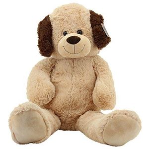 Sweety Toys 10202 Knuffeldier hond, 100 cm, pluche hond om te knuffelen, pluizig hondenknuffeldier voor meisjes, jongens en baby's, pluche dier om te knuffelen