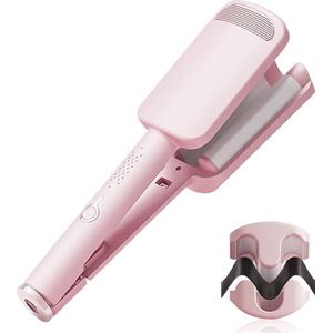 SGZIOO French Wave Krultang, 32mm Beach Waves Krultang, Grote golvende krultang met 4 instelbare temperaturen, Zeemeermin haarkrultang voor lang en kort haar