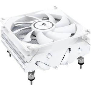 TR-Thermalright AXP90 X47 witte CPU-koeler-4 heatpipes, stille 92 mm Low Profile ventilator, 2700 tpm, voor AMD AM4/AM5, Intel LGA1851/1700/115x/1200, laag profiel ITX pc-koeler, wit