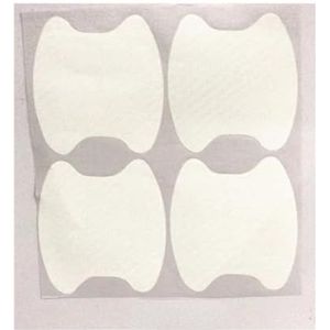 Auto-accessoires Autodeursticker Koolstofvezel Krasbestendige Hoes Autohandgreepbeschermingsfolie Exterieur Styling 4 Stuks/set(4PC white)