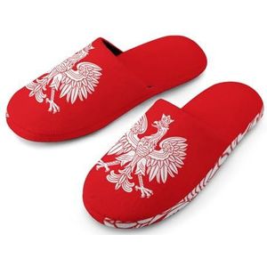 Polen Eagle katoenen pantoffels voor dames, huisschoenen, wasbare pantoffels voor vrouwen, maat 36-37 (5.5-6)