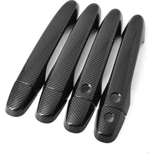 OQRDVVTT Chrome Koolstofvezel Auto Deurgreep Covers Trim Styling Accessoires Voor Civic 2012 2013 2014 2015 2016 OQRDVVTT(B)