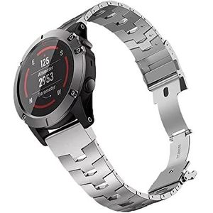 BAHDB 26 22mm Voor Garmin Fenix 5 5X Plus 6 6X Pro 3HR 935 Polsband Titanium Legering Horloge Band Armband Smart Horloges Accessoire Correa, 22mm Fenix 6 6 Pro, agaat