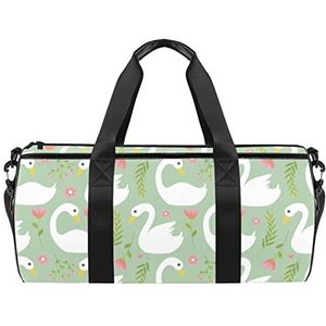 Vat Sporttas, zonnebloem gele bloem Helianthus patroon Gym Workout Tas voor vrouwen en mannen Lichtgewicht Duffle Bag, Kleur5, 45x23x23cm/17.7x9x9in,