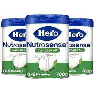 Hero Nutrasense Comfort+ AR Zuigelingenvoeding 1 (0-6 Maanden) - Flesvoeding - 3 x 700gr - Palmolievrij