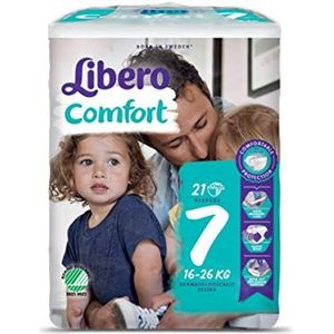 Luiers Free 7 Comfort XL Nappies 16-26 kg verpakking met 21 stuks