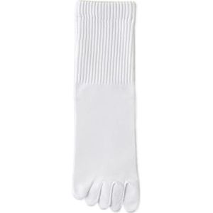 Heren Five-finger sokken, lente en zomer katoenen sokken, mid-toe sokken, effen casual sportsokken, witte mid-tube sokken, zwarte mid-tube sokken, grijze mid-tube sokken (3 paar)(White)