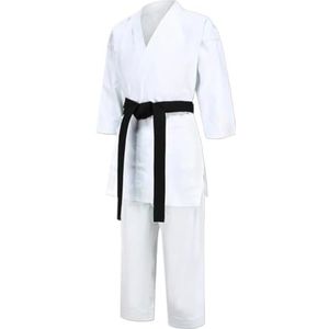 Taekwondo krijger kostuum Unisex Katoenen Judo Gi Wit Meerdere Maten(120cm)