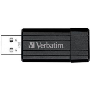 Verbatim PinStripe 4GB USB flash drive USB Type-A 2.0 Zwart