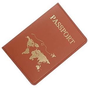 Appoo Paspoortorganizer van leer - modieuze paspoorthoes met voldoende ruimte voor paspoort, identiteitskaart, boordkaart - beschermende, lichte paspoorthoes voor op reis in vijf kleuren