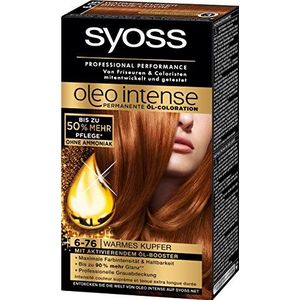 Syoss Oleo Intense Coloration 6-76 Warm Koper, 3-pack (3 x 115 ml)