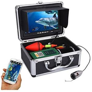 Onderwatercamera, 7"" Hd WIFI Wireless 15M onderwater visserijcamera for IOS Android App Ondersteunt videorecord en neem foto, met 100 0TVL Camera(F005ME-20M-WIFI)