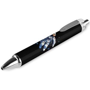 Outer Space Motiverende Astronaut Balpennen Blauwe Inkt Rolling Balpen Gladde Schrijven Pen voor Kantoor School 1 STKS