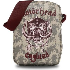 Rocksax Motorhead Crossbody Tas - Engeland Wit, Meerkleurig, Crossbody Tas